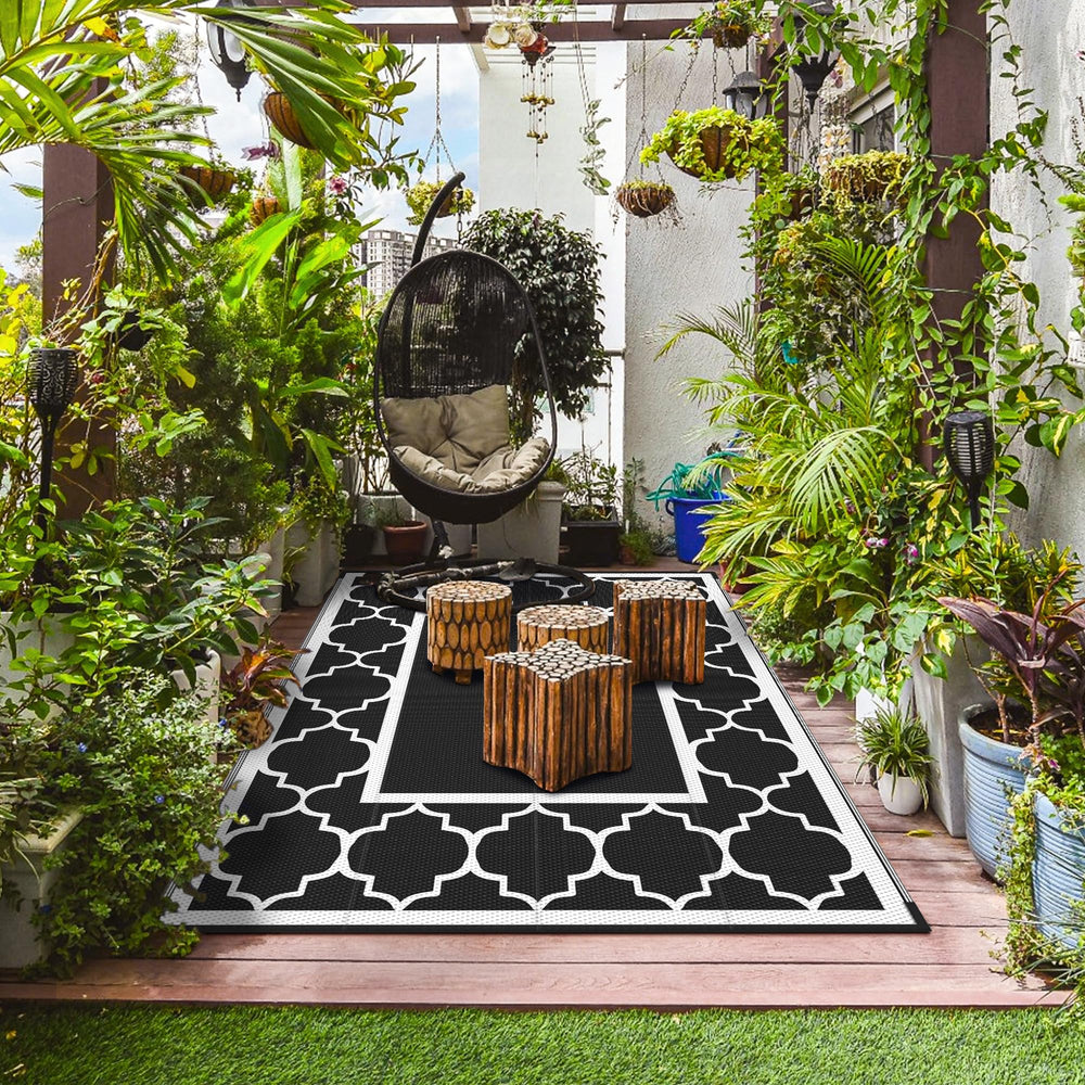 GENIMO Outdoor Rug 5'x8' waterproof feature close-up