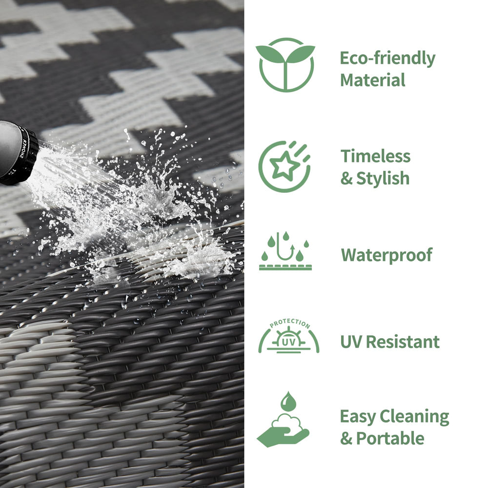 GENIMO Outdoor Rug 5'x8' weatherproof coating detail