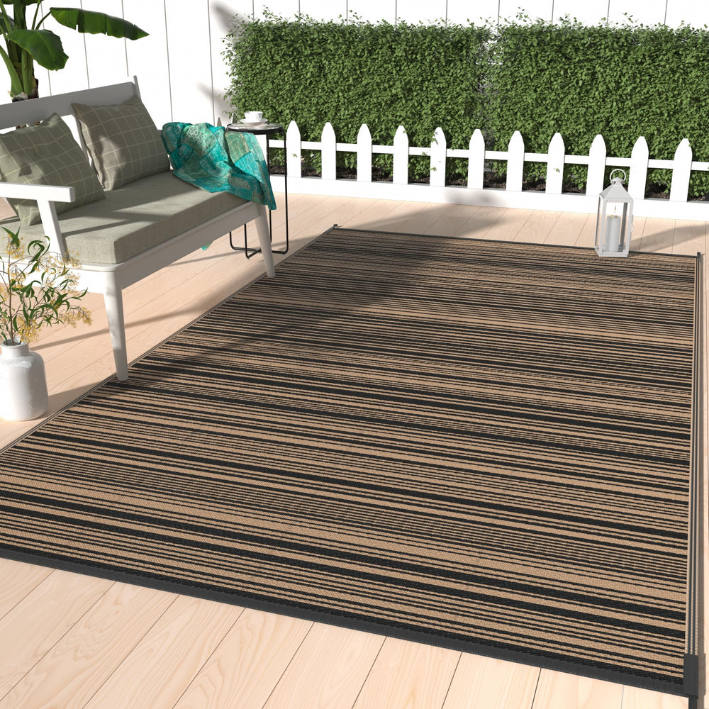 GENIMO Outdoor Rug 6'x9' Light Brown front view