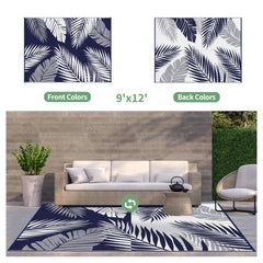 GENIMO Outdoor Rug 9'x12' rolled up with carry bag