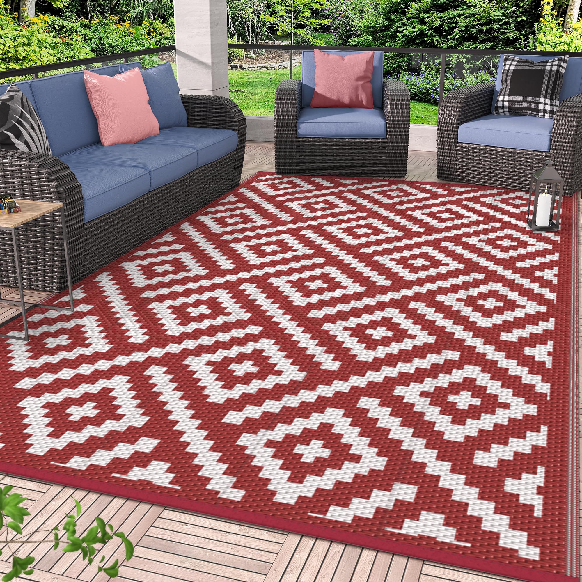 GENIMO Outdoor Rug dimensions and packaging