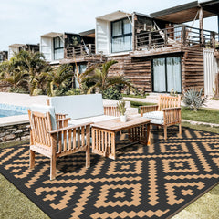 GENIMO Outdoor Rug displayed on patio setting