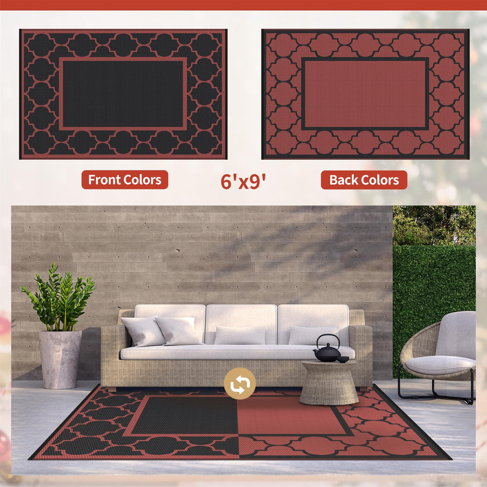 GENIMO Outdoor Rug folded for easy transport