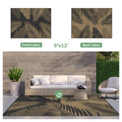 GENIMO outdoor rug folded in carry bag for easy transport