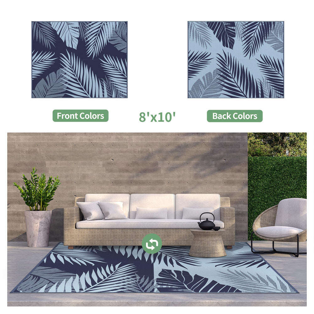 GENIMO Outdoor Rug folded in carry bag for portability