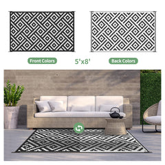 GENIMO Outdoor Rug folded with the carry bag
