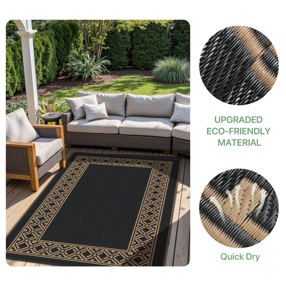 GENIMO outdoor rug in a family gathering scenario