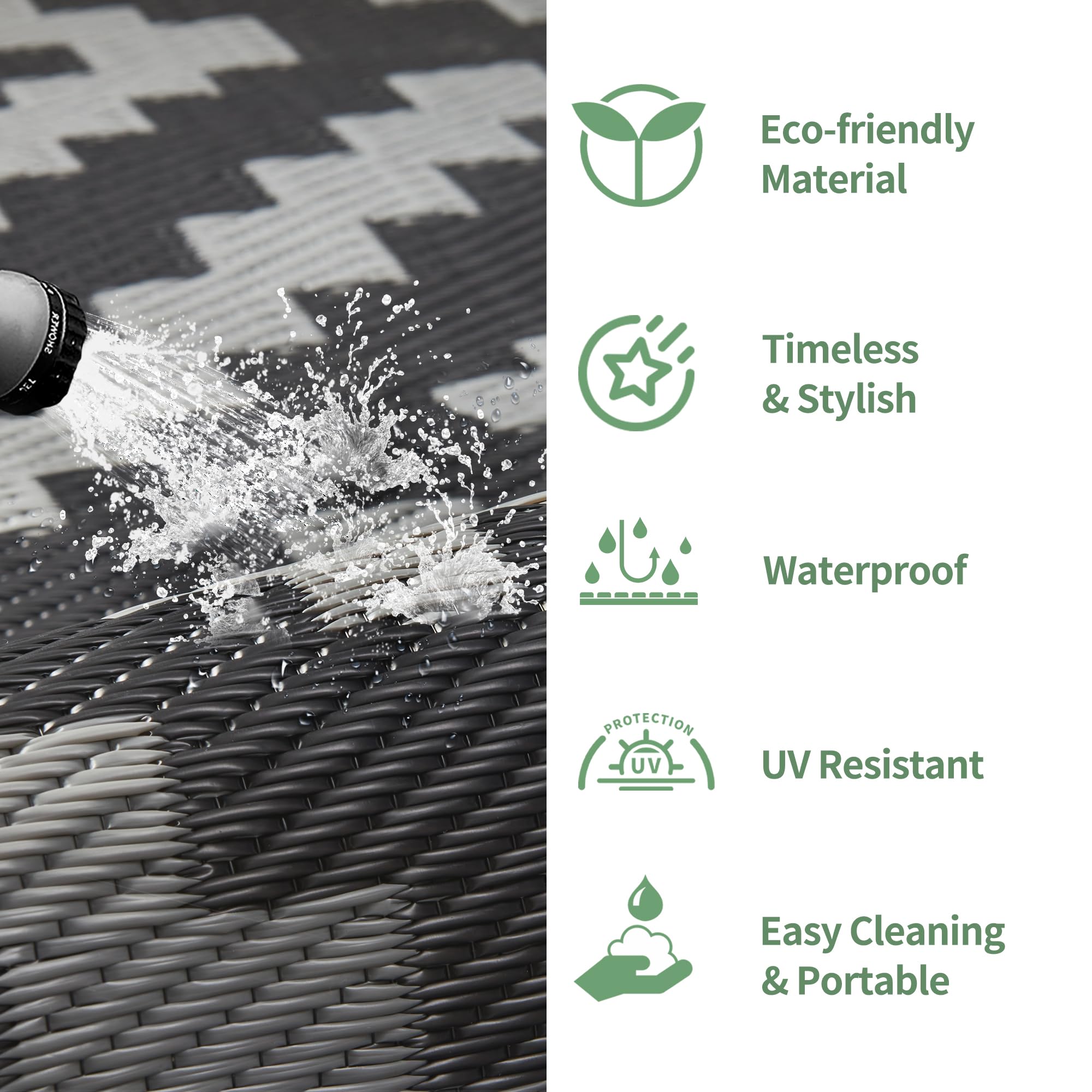 GENIMO outdoor rug in camping setup
