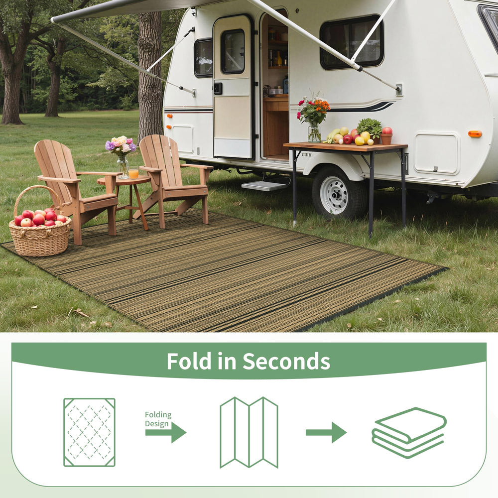 GENIMO outdoor rug in outdoor emergency setup