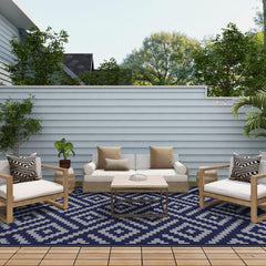 GENIMO Outdoor Rug in outdoor patio setting