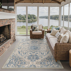 GENIMO Outdoor Rug on patio setting