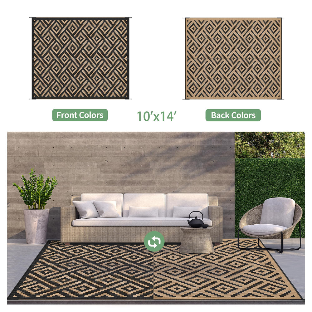 GENIMO Outdoor Rug on patio setup