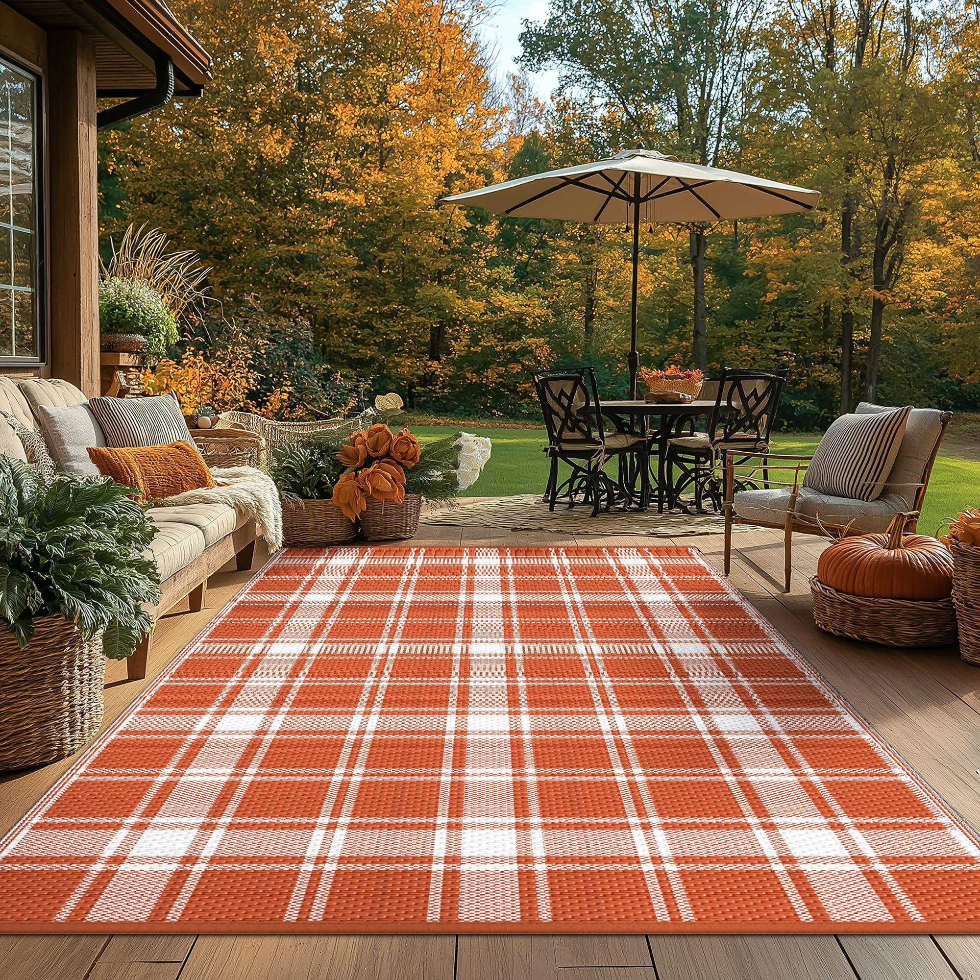 GENIMO Outdoor Rug on the beach with picnic setup