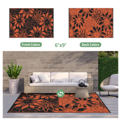 GENIMO Outdoor Rug packed in carry bag for easy transport