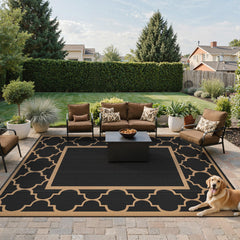 GENIMO Outdoor Rug underside showing reversible design