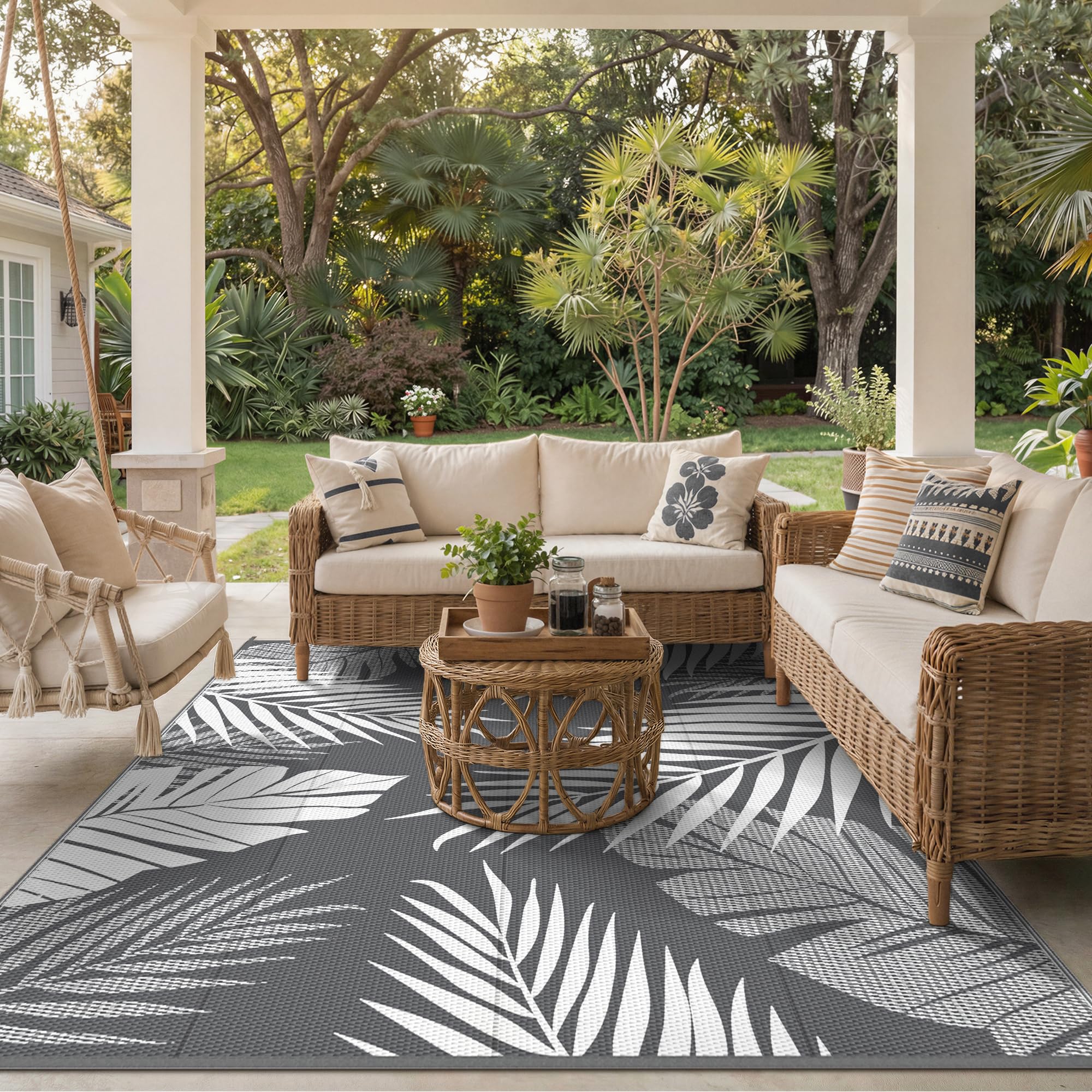 GENIMO Outdoor Rug waterproof material demonstration