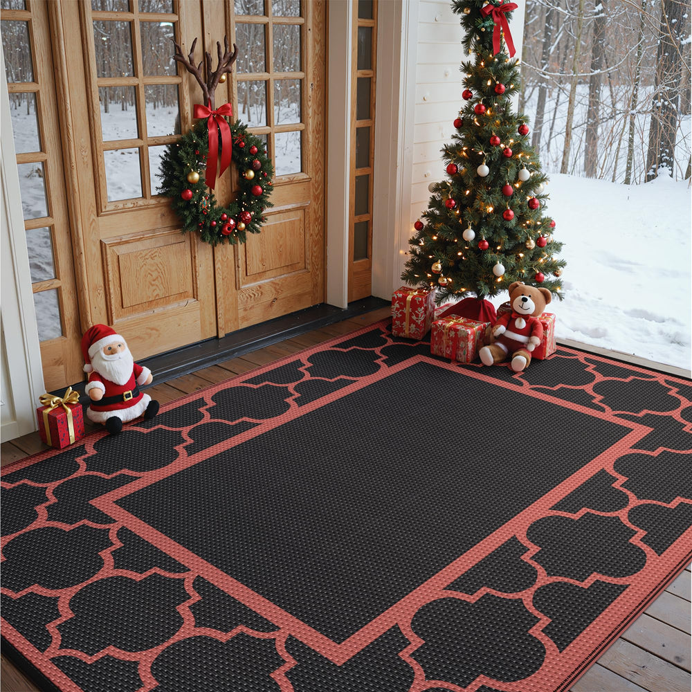 GENIMO Outdoor Rug with decorative patterns, side view