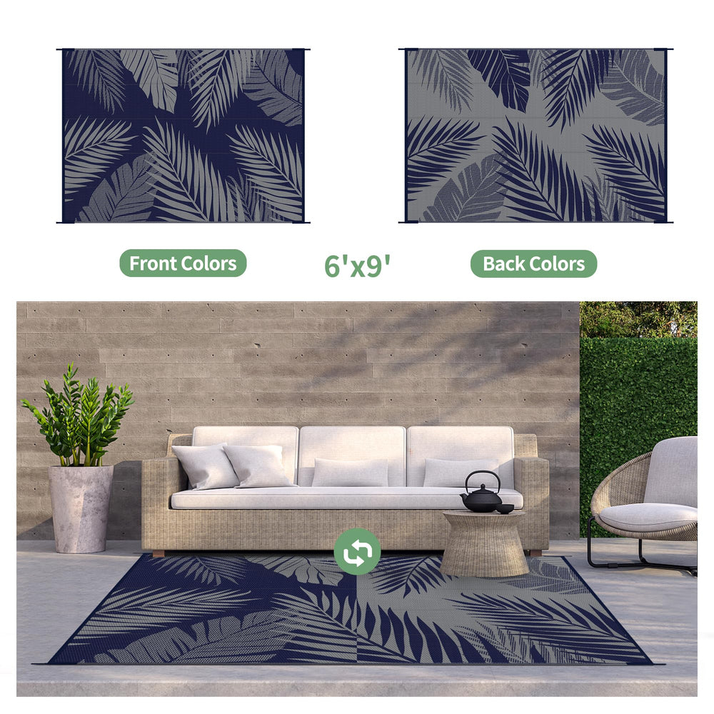 GENIMO reversible outdoor rug side view