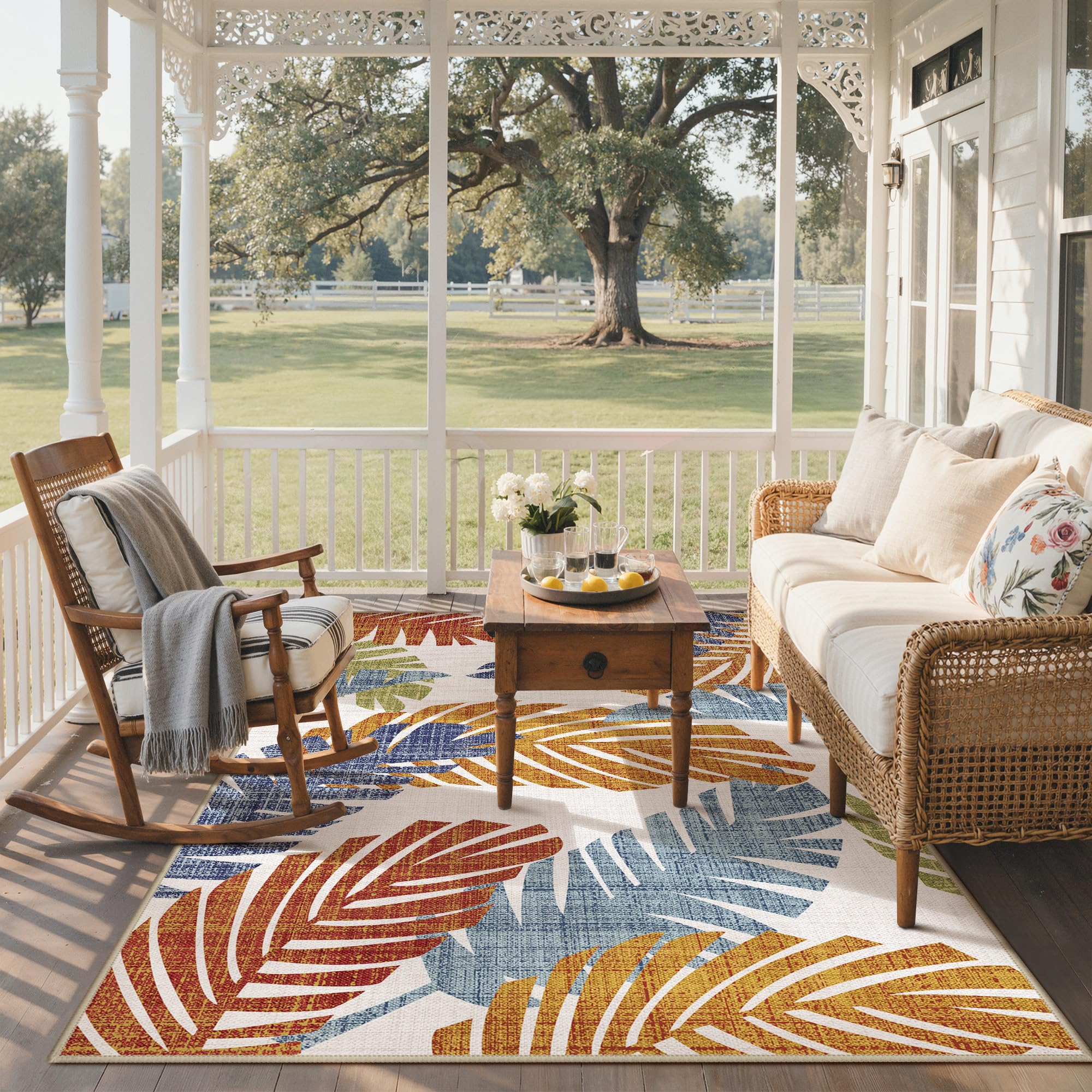 GENIMO rug in garden environment