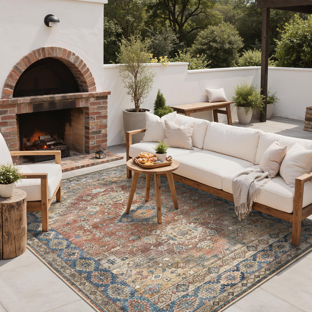 GENIMO rug showing anti-slip backing