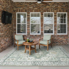 GENIMO rug showing oversized floral design