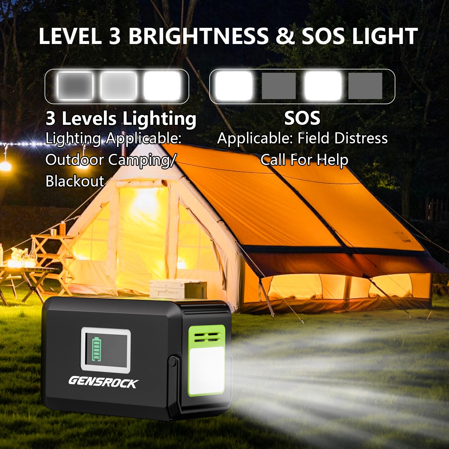 GENSROCK Portable Power Station in use charging devices