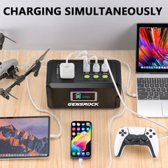GENSROCK Portable Power Station with AC outlet and USB ports