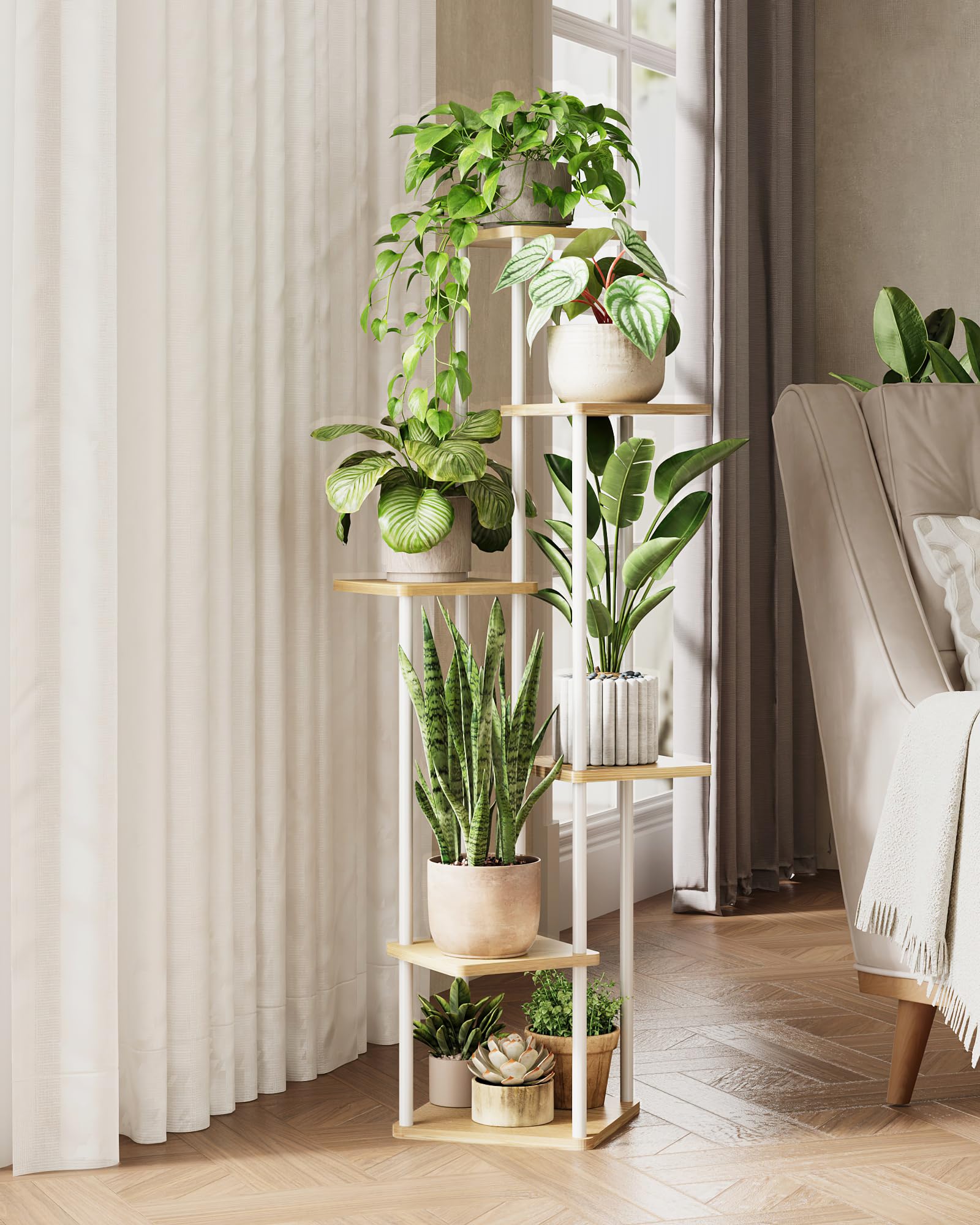 GENTINGBRO Corner Plant Stand 6 Tier packaging view