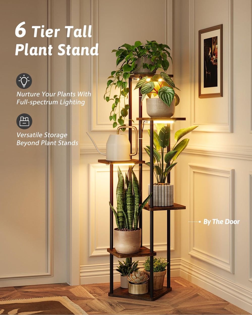 GENTINGBRO Plant Stand in corner of room with decor