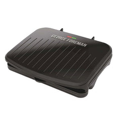 George Foreman Family Grill & Panini Press black model front view