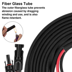 Geosiry 10AWG solar extension cable rolled up