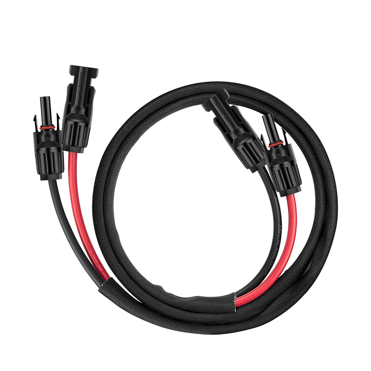 Geosiry 10AWG Solar Panel Extension Cable 3FT, front view