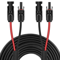 Geosiry 50FT 10AWG solar panel extension cable front view