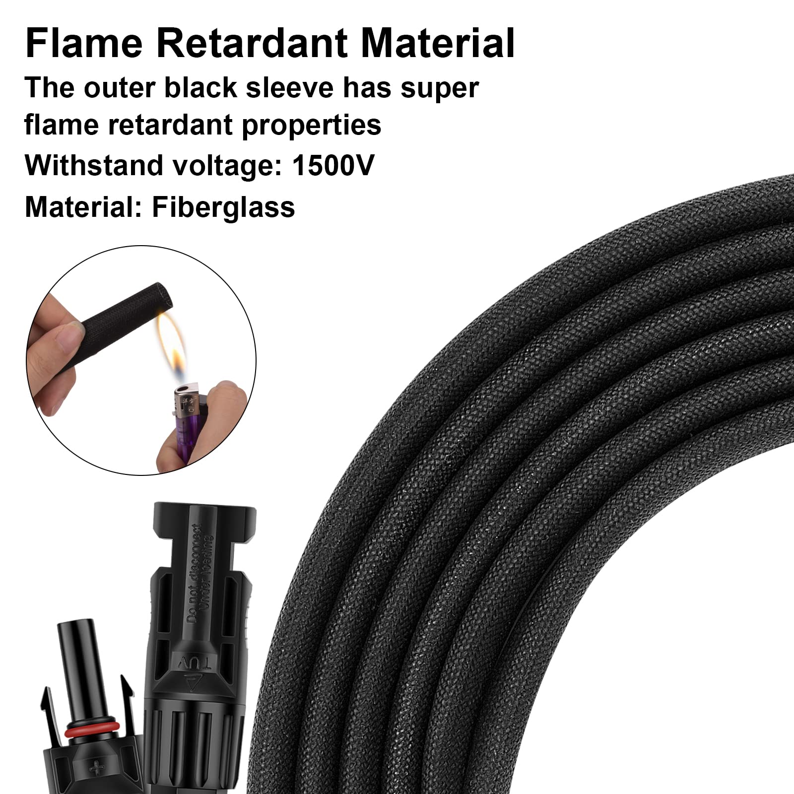 Geosiry Solar Cable showing dual jacket construction