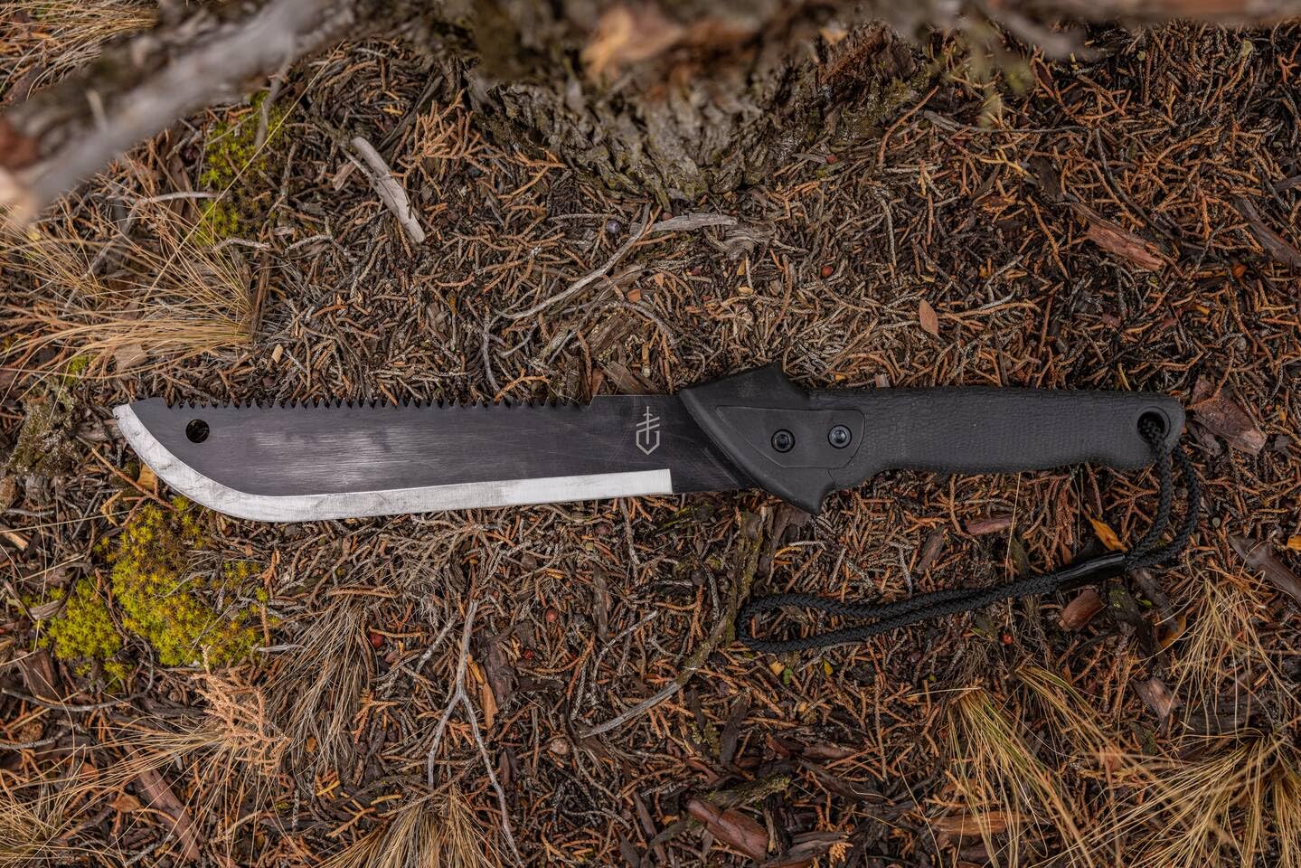 Gerber Gator Machete JR laid flat on a wooden surface