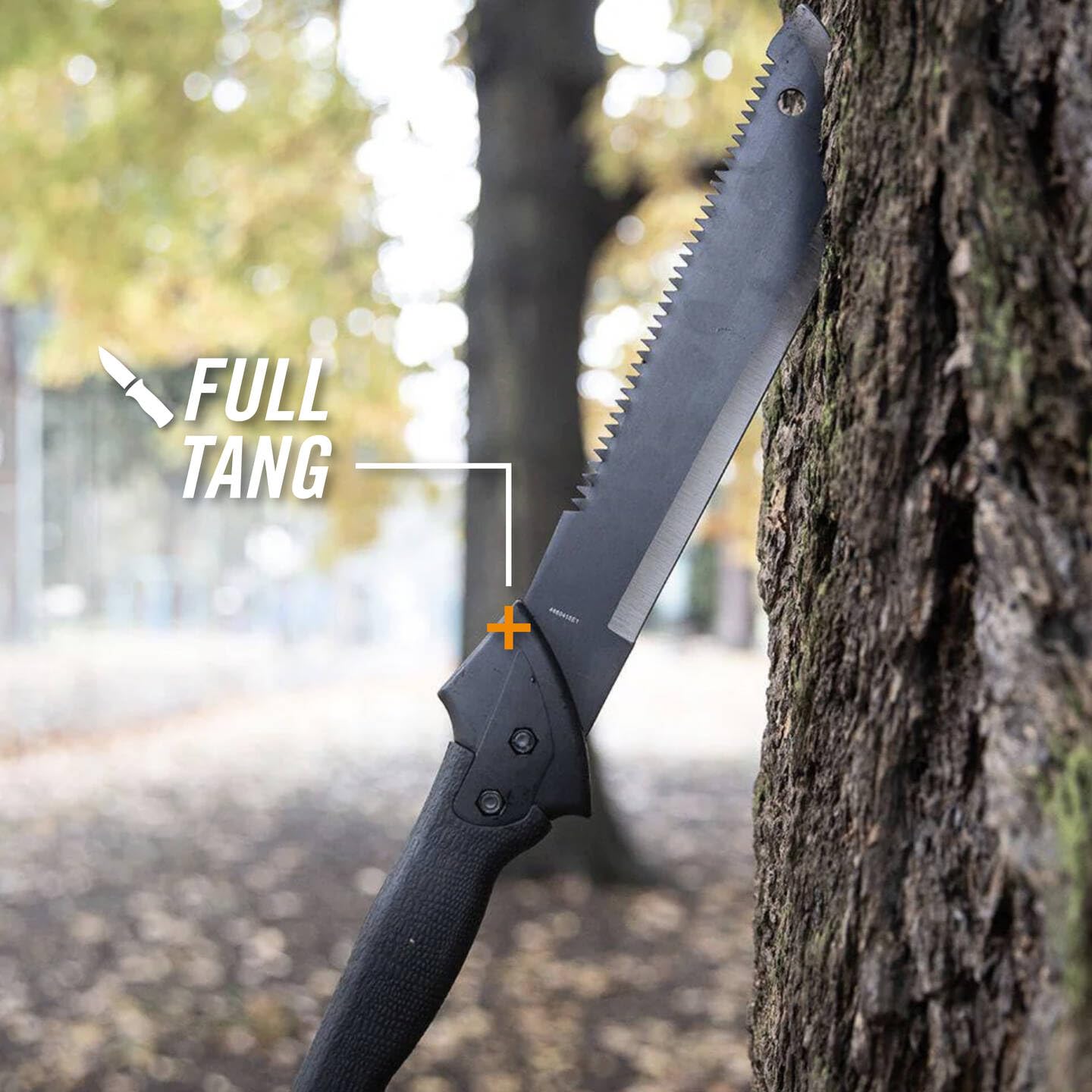 Gerber Gator Machete JR with adjustable lanyard attached
