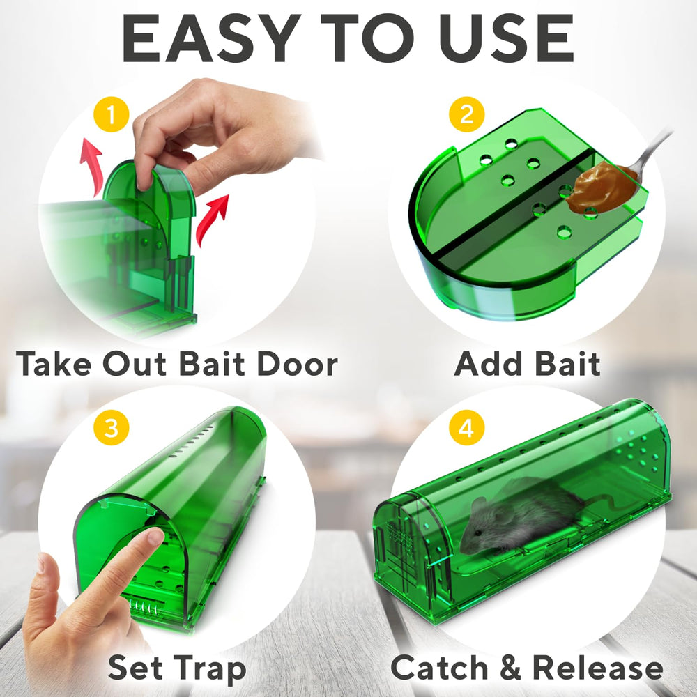 GEROSSI Humane Mouse Trap demonstrating long tunnel design