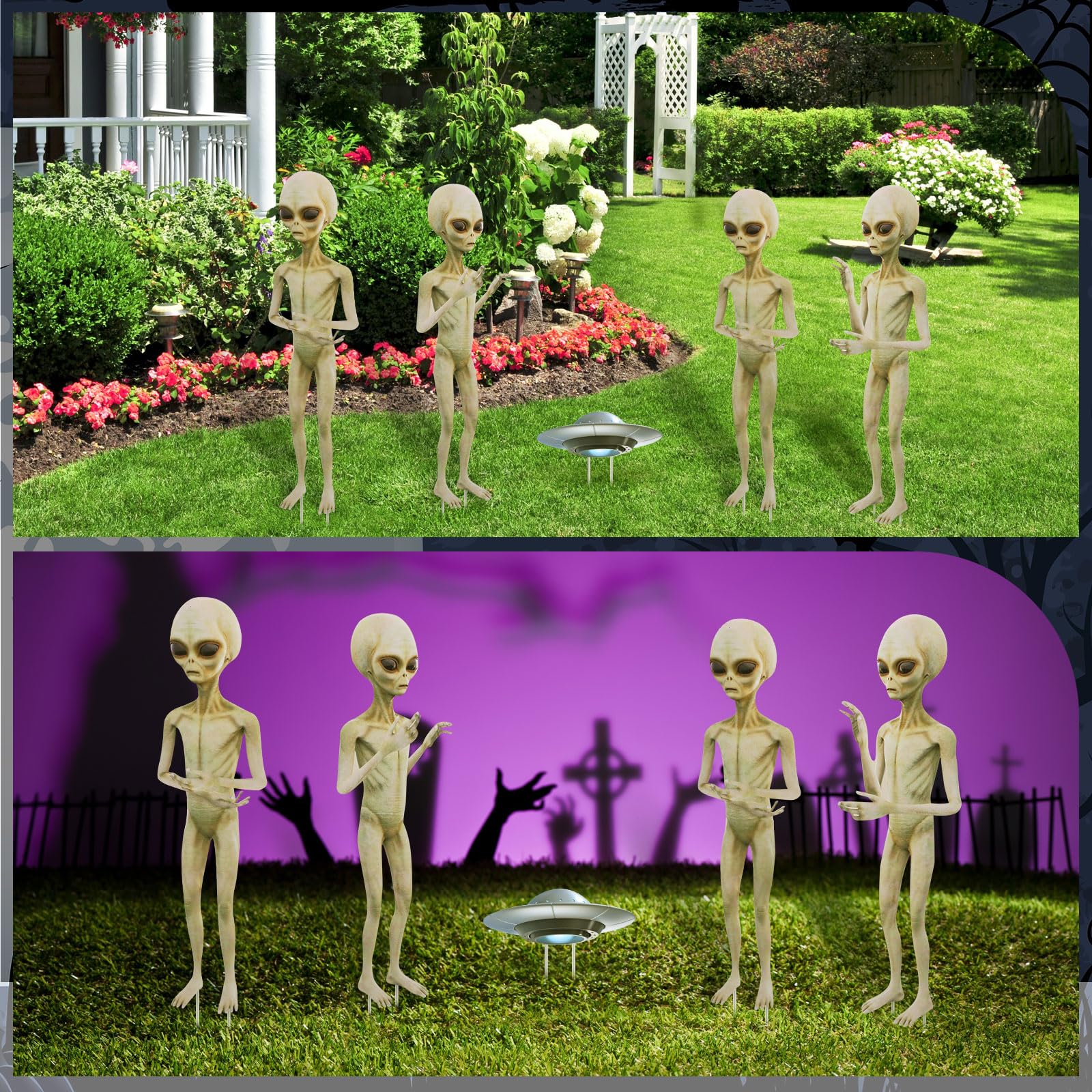 Gerrii Halloween decorations with stakes for installation