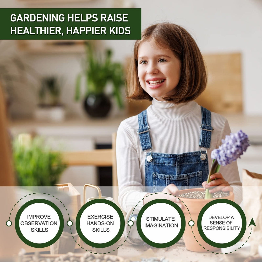 Gerta vermiculite displayed beside gardening tools
