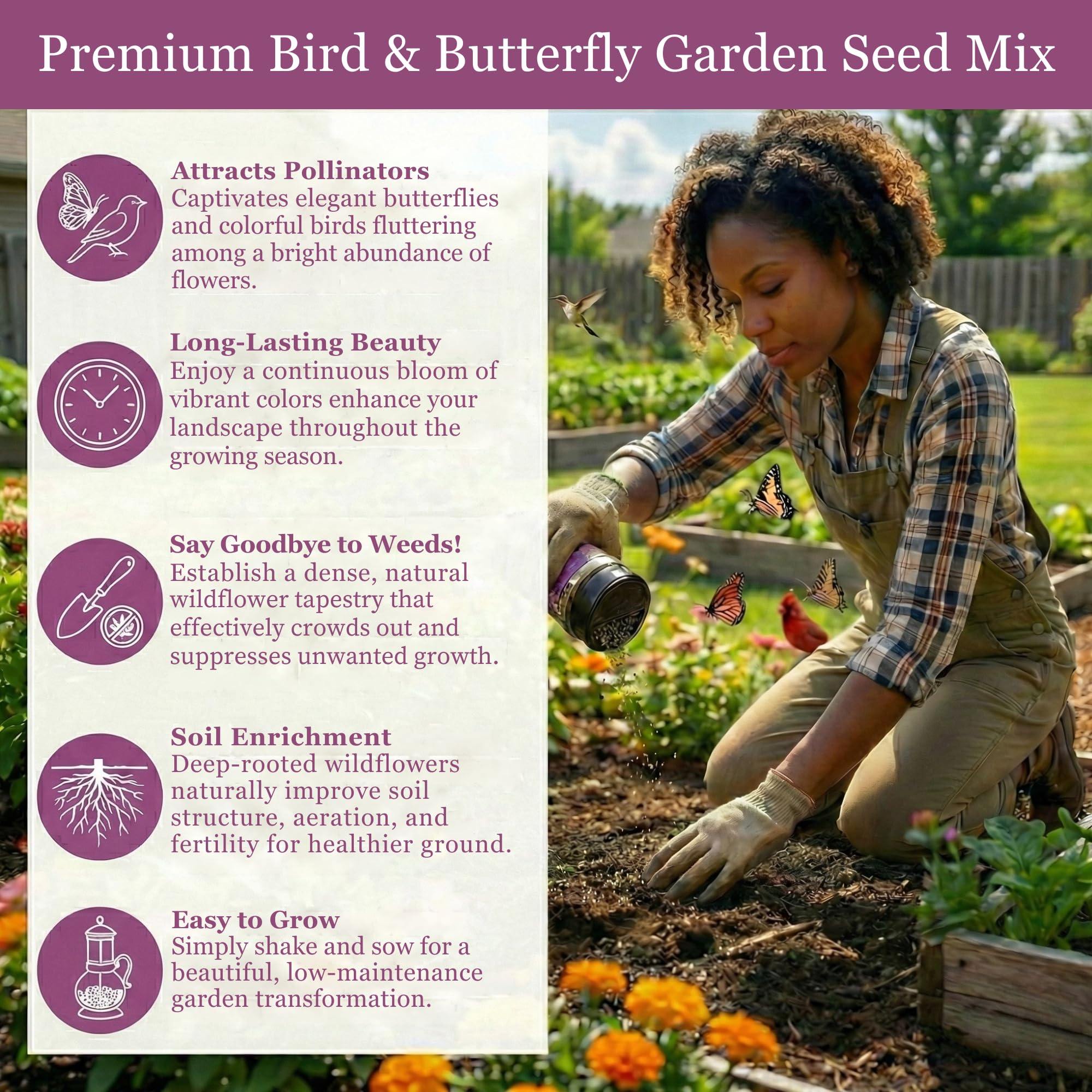 GevaGrow seed shaker in a garden setting