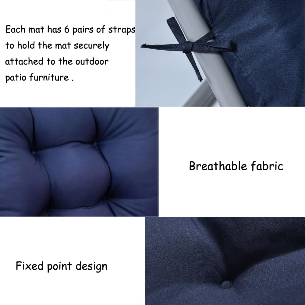 Gfgift Patio Chaise Lounger Cushion close-up of fabric texture