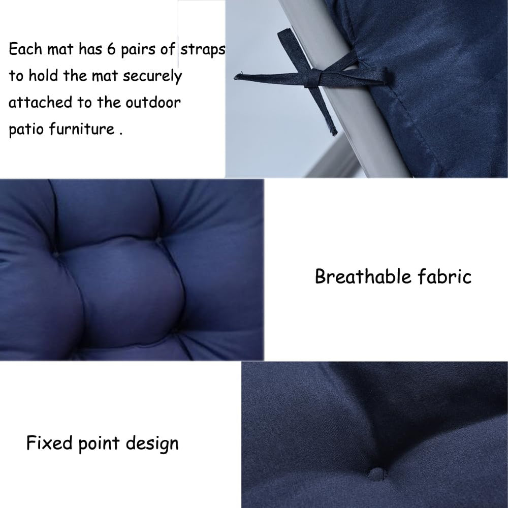 Gfgift Patio Chaise Lounger Cushion close-up of fabric texture