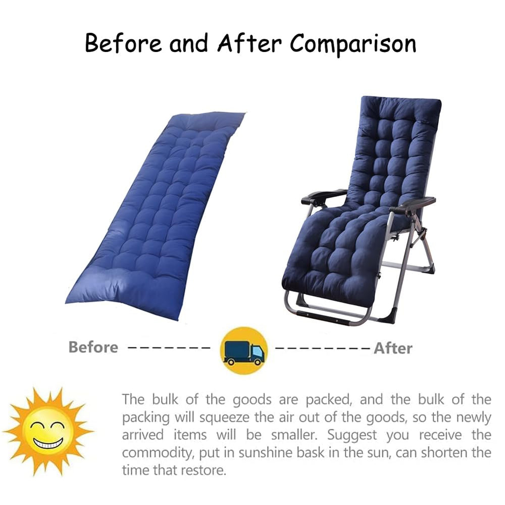 Gfgift Patio Chaise Lounger Cushion in packaging