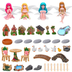GGSTDDUP fairy garden accessories set with various miniatures
