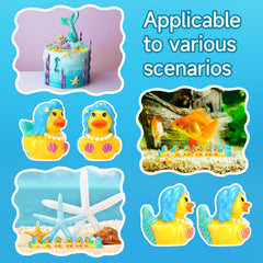 GGSTDDUP resin ducks in a dollhouse decoration