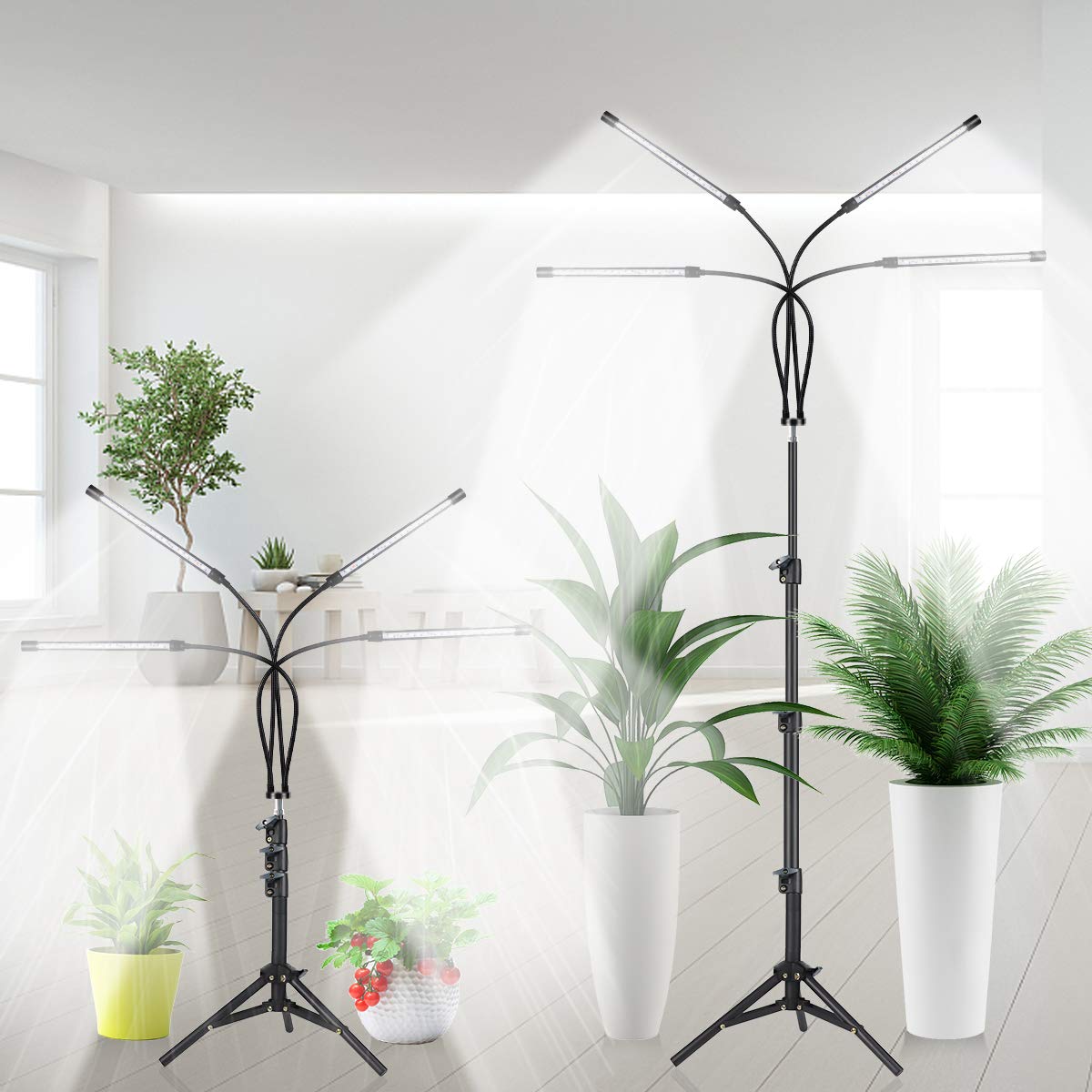 GHodec Grow Light adjustable tripod stand extended