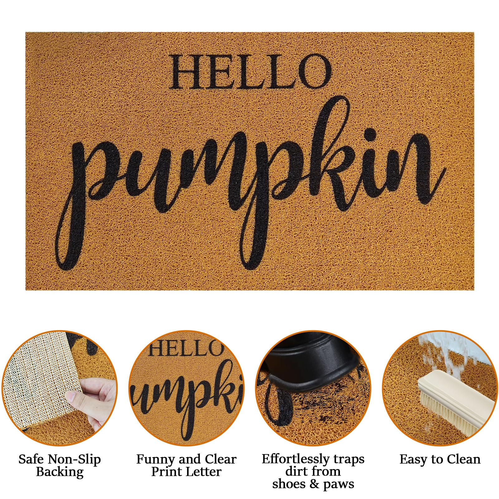Giaueoa Fall Door Mat Combo Set displayed on porch