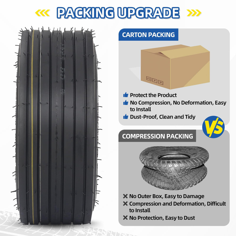 GICOOL 13x5.00-6 tubeless tire close-up