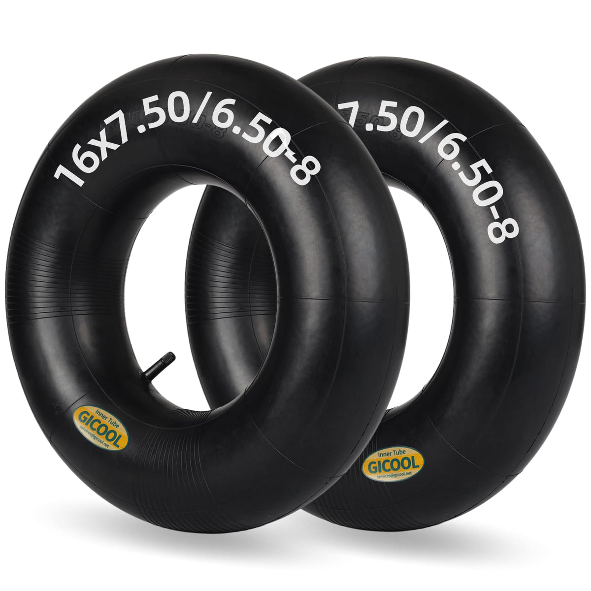 GICOOL 16x6.50-8 inner tube front view