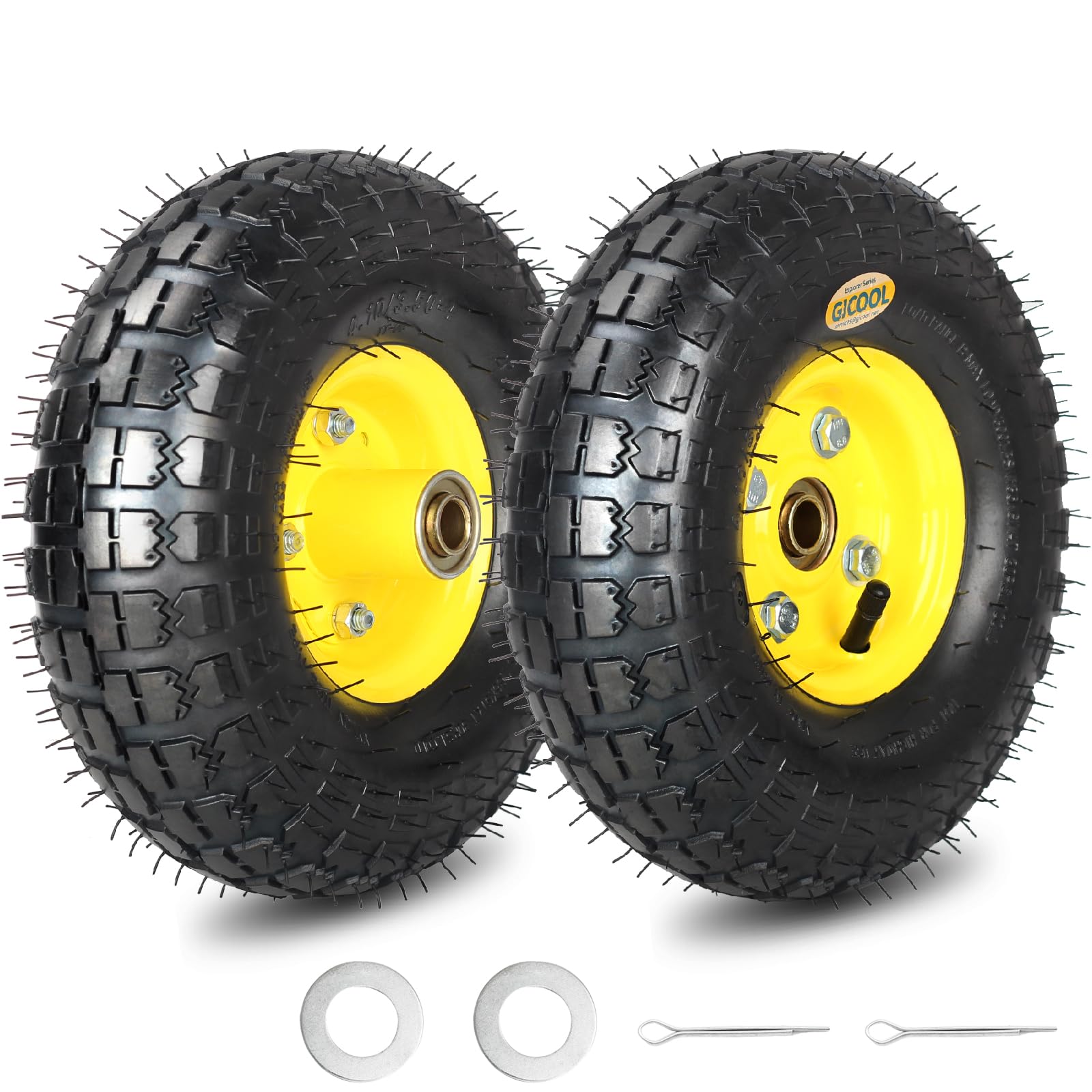GICOOL 4.10/3.50-4 pneumatic tire front view